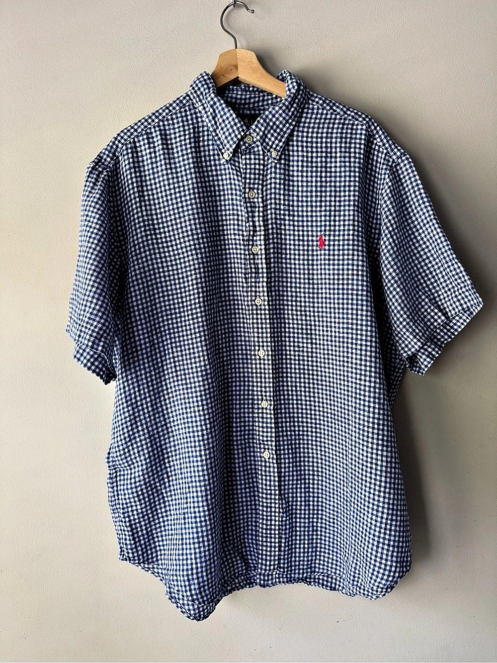 Ralph Lauren Classic Fit Gingham Button Down Short-sleeve Shirt